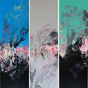 Времена года. 100x30, Акрил, холст. 2022 год  / Стоимость: 60 000р